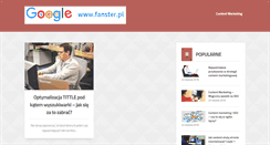 Desktop Screenshot of fanster.pl